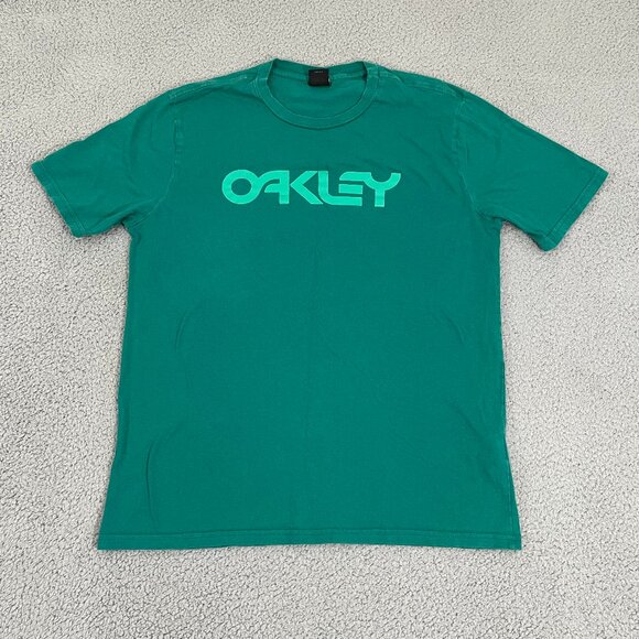 Oakley Mark Li T-Shirt Men L Teal Short Sleeve - Picture 2 of 8